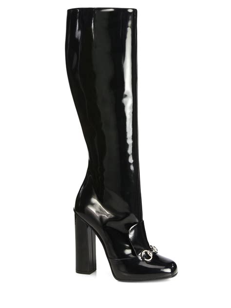 over the knee gucci boots|gucci horsebit knee high boots.